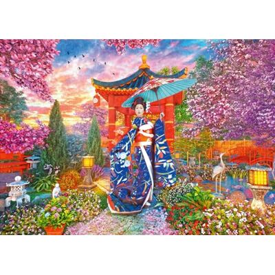 Rio Puzzle 11010657 Garten-Geisha Puzzle 1000 Teile Geschenke für Erwachsene und Kinder ab 14 Jahren Rio Puzzle 11010657 Garten-Geisha Puzzle 1000 Teile Geschenke für Erwachsene und Kinder ab 14 Jahren