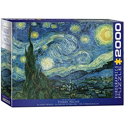 EuroGraphics 2000 Teile Starry Night, Van Gogh, mehrfarbig, 8220-1204 EuroGraphics 2000 Teile Starry Night, Van Gogh, mehrfarbig, 8220-1204