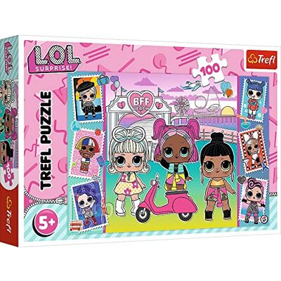 Trefl Tréfl L.O.L. Surprise, Images de poupées Puzzle 100 éléments Puzzles Colorés pour les Petits fans de Poupées LOL, Divertissement Créatif, Amusant pour les Enfants à Partir de 5 ans Trefl Tréfl L.O.L. Surprise, Images de poupées Puzzle 100 éléments Puzzles Colorés pour les Petits fans de Poupées LOL, Divertissement Créatif, Amusant pour les Enfants à Partir de 5 ans