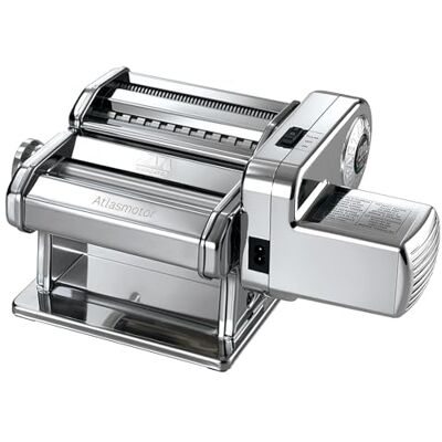 MARCATO Elektrische Nudelmaschine Atlas 150 + Motor, Atlasmotor, Für Pasta, Lasagne, Fettuccine, Tagliolini, aus Edelstahl MARCATO Elektrische Nudelmaschine Atlas 150 + Motor, Atlasmotor, Für Pasta, Lasagne, Fettuccine, Tagliolini, aus Edelstahl