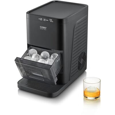Caso IceBall Pro Eiskugelbereiter, kristallklare Eiskugeln 50–55 mm, 48 Eiskugeln in 24h, selbstreinigend, ideal für Whisky, Gin & Cocktails Caso IceBall Pro Eiskugelbereiter, kristallklare Eiskugeln 50–55 mm, 48 Eiskugeln in 24h, selbstreinigend, ideal für Whisky, Gin & Cocktails