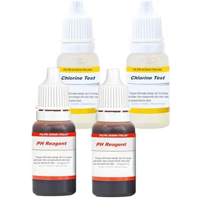 Filtri Acqua Italia 8054134630406 Test Ph-Chlor-Analyse, 4-teiliges Set, Kunststoff Filtri Acqua Italia 8054134630406 Test Ph-Chlor-Analyse, 4-teiliges Set, Kunststoff