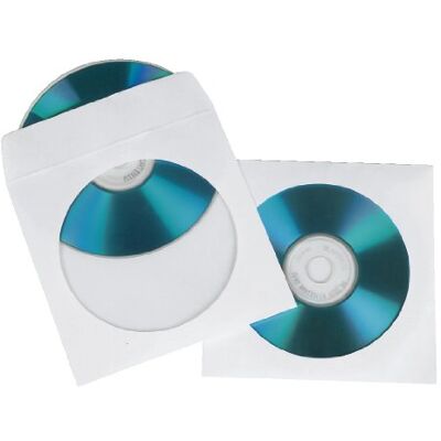Hama CD/DVD Papier-Schutzhüllen, Weiß, 50er-Pack Hama CD/DVD Papier-Schutzhüllen, Weiß, 50er-Pack