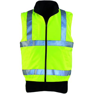 HI-WAY polár mellény, sÁrga, poliészter bélés, 3M XXXL sárga HI-WAY polár mellény, sÁrga, poliészter bélés, 3M XXXL sárga