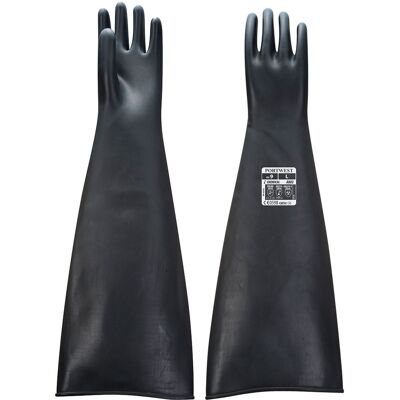 Portwest Erős Latex kesztyű 600mm fekete XXL Portwest Erős Latex kesztyű 600mm fekete XXL