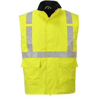 Portwest Bizflame Rain Hi-Vis antisztatikus FR mellény sárga Portwest Bizflame Rain Hi-Vis antisztatikus FR mellény sárga
