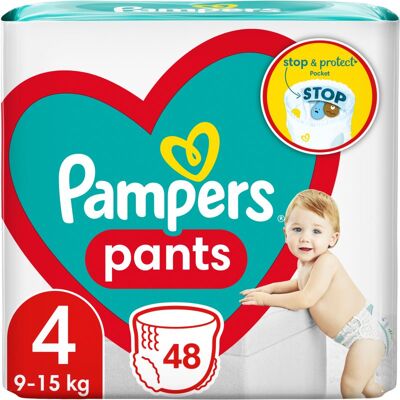 Pampers Baby Dry Nadrág Méret 4 (9-15 kg) - 48 db. Pampers Baby Dry Nadrág Méret 4 (9-15 kg) - 48 db.