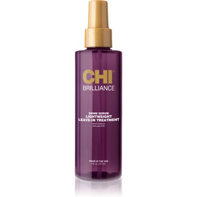 CHI Brilliance Shine Serum Lightweight Leave-in Ttreatment könnyű szérum a fénylő és selymes hajért 177 ml CHI Brilliance Shine Serum Lightweight Leave-in Ttreatment könnyű szérum a fénylő és selymes hajért 177 ml