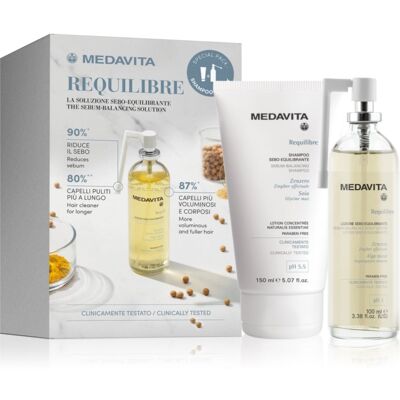 Medavita Requilibre Sebum-Balancing Set - Hajápoló készlet zsíros fejbőrre Medavita Requilibre Sebum-Balancing Set - Hajápoló készlet zsíros fejbőrre