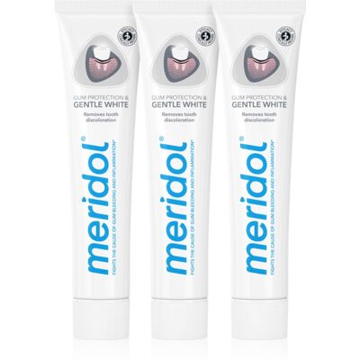 Meridol Gentle White Fogkrém - Fehérítés, Ínyvédelem, 3x75ml Meridol Gentle White Fogkrém - Fehérítés, Ínyvédelem, 3x75ml