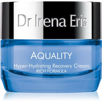 Dr Irena Eris Aquality Hyper-Hydrating Recovery Cream Rich Formula mélyen hidratáló krém a ráncok ellen 50 ml Dr Irena Eris Aquality Hyper-Hydrating Recovery Cream Rich Formula mélyen hidratáló krém a ráncok ellen 50 ml