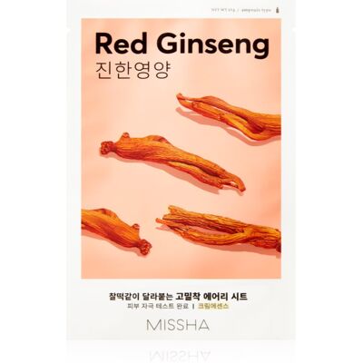 Missha Vörös ginzeng lapmaszk - Hidratáló és tápláló Missha Vörös ginzeng lapmaszk - Hidratáló és tápláló