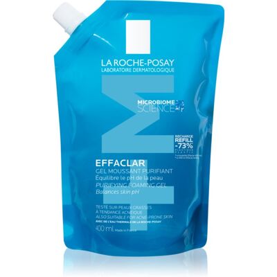 La Roche-Posay Effaclar mélyen tisztító gél zsíros és érzékeny bőrre utántöltő 400 ml La Roche-Posay Effaclar mélyen tisztító gél zsíros és érzékeny bőrre utántöltő 400 ml