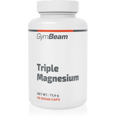GymBeam Triple Magnesium kapszula az idegrendszer, az izmok és a fogak normális működésének támogatására, és a fáradékonyság csökkentésére 73.6 g GymBeam Triple Magnesium kapszula az idegrendszer, az izmok és a fogak normális működésének támogatására, és a fáradékonyság csökkentésére 73.6 g