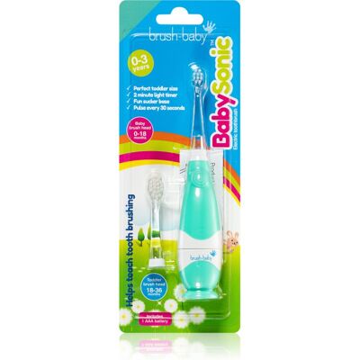 Brush Baby BabySonic elektromos fogkefe gyermekeknek 0 – 36 hónapos Teal 1 db Brush Baby BabySonic elektromos fogkefe gyermekeknek 0 – 36 hónapos Teal 1 db
