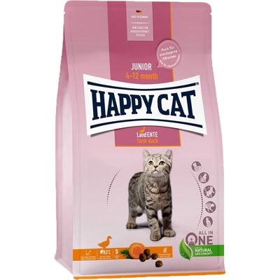 Happy Cat Land-Kacsa Gluténmentes Junior macskatáp - 2 x 1,3 kg Happy Cat Land-Kacsa Gluténmentes Junior macskatáp - 2 x 1,3 kg