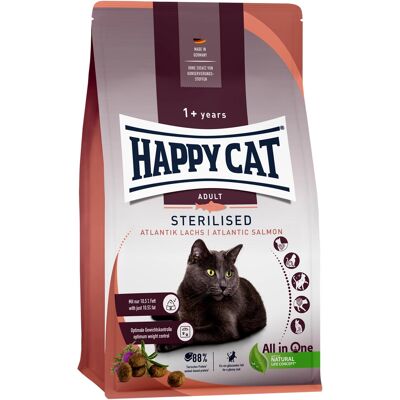 Happy Cat Sterilised Adult Száraz Macskatáp (Lazac) - 300 g Happy Cat Sterilised Adult Száraz Macskatáp (Lazac) - 300 g