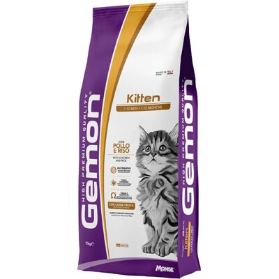 Gemon Kitten Csirke és Rizs - Száraz Eledelek 2/7kg Gemon Kitten Csirke és Rizs - Száraz Eledelek 2/7kg