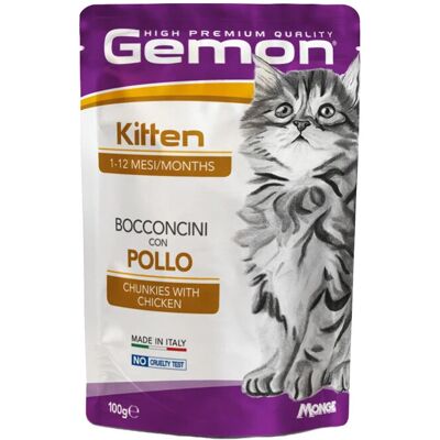 Gemon Kitten Csirke Kockák - Macskaeledel Gemon Kitten Csirke Kockák - Macskaeledel