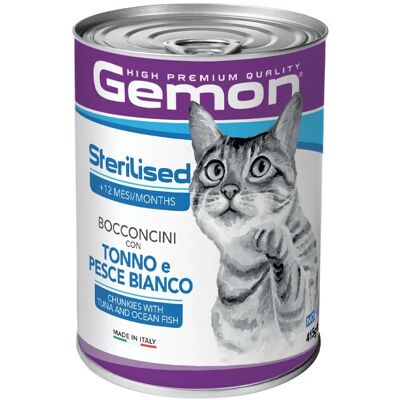 Monge Gemon Bocconcini Tonhal Fehér Hal felnőtt macska - Nedves étel Monge Gemon Bocconcini Tonhal Fehér Hal felnőtt macska - Nedves étel
