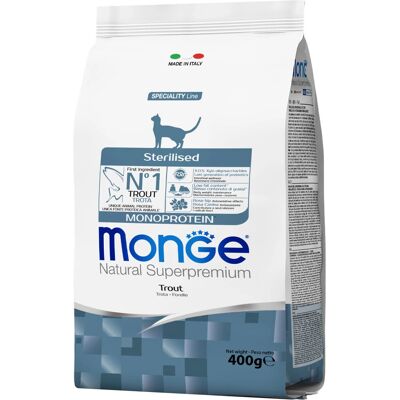 Monge Natural Superpremium Sterilizált Macska Pisztráng - 1,5 Kg Monge Natural Superpremium Sterilizált Macska Pisztráng - 1,5 Kg