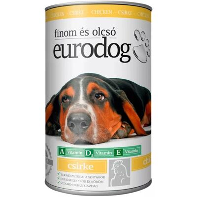 Euro Pet Euro Dog Konzerv Kutyáknak (Csirke) - 1240 g Euro Pet Euro Dog Konzerv Kutyáknak (Csirke) - 1240 g