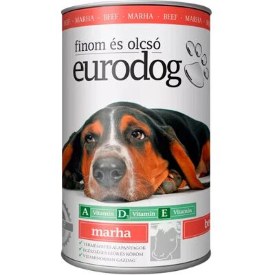 Euro Pet Euro Dog Konzerv Kutyáknak (Marha) - 1240 g Euro Pet Euro Dog Konzerv Kutyáknak (Marha) - 1240 g