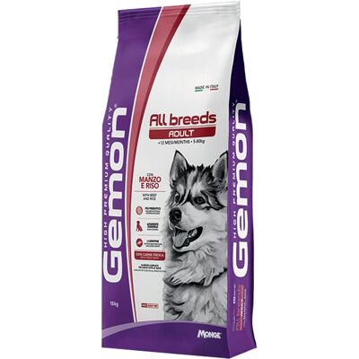 Gemon Adult Száraz Kutyatáp (Marha és Rizs) - 15 kg Gemon Adult Száraz Kutyatáp (Marha és Rizs) - 15 kg