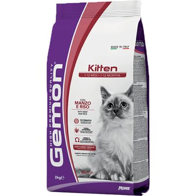 Gemon Kitten Száraz Macskatáp (Marha és Rizs) - 2 kg Gemon Kitten Száraz Macskatáp (Marha és Rizs) - 2 kg