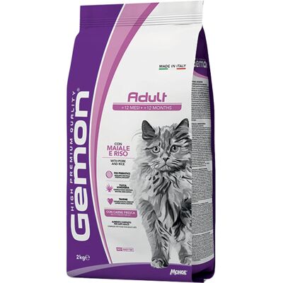 Gemon Adult Száraz Macskatáp (Sertés és Rizs) - 2 kg Gemon Adult Száraz Macskatáp (Sertés és Rizs) - 2 kg