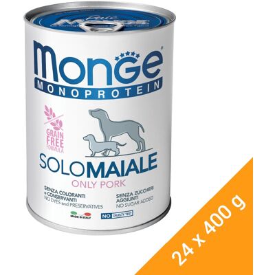 Monge sertéshús kutyaeledel - Gabon nélkül - 400g Monge sertéshús kutyaeledel - Gabon nélkül - 400g