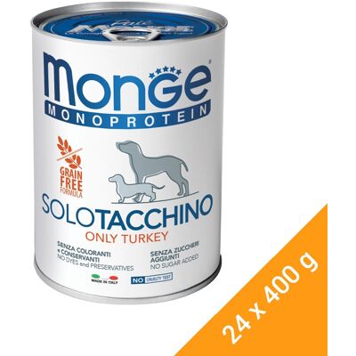 Monge Monoprotein Pulyka Kutyaeledel - 400g Monge Monoprotein Pulyka Kutyaeledel - 400g