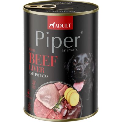 Piper Adult Gabonamentes Konzerv Kutyáknak (Marhamáj és Burgonya) - 400 g Piper Adult Gabonamentes Konzerv Kutyáknak (Marhamáj és Burgonya) - 400 g