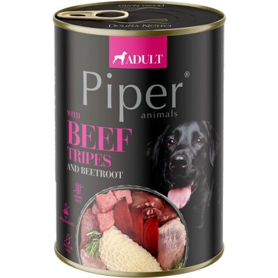 Piper Adult Gabonamentes Konzerv Kutyáknak (Pacal és Cékla) - 400 g Piper Adult Gabonamentes Konzerv Kutyáknak (Pacal és Cékla) - 400 g
