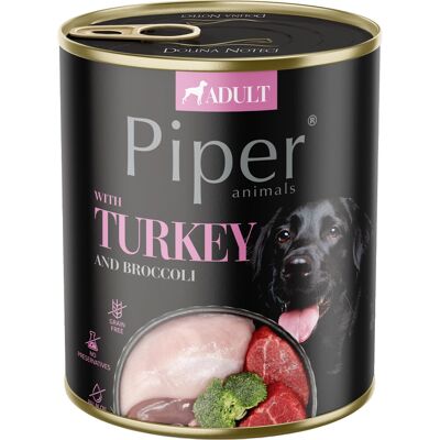 Piper Adult Gabonamentes Konzerv Kutyáknak (Pulyka és Brokkoli) - 800 g Piper Adult Gabonamentes Konzerv Kutyáknak (Pulyka és Brokkoli) - 800 g