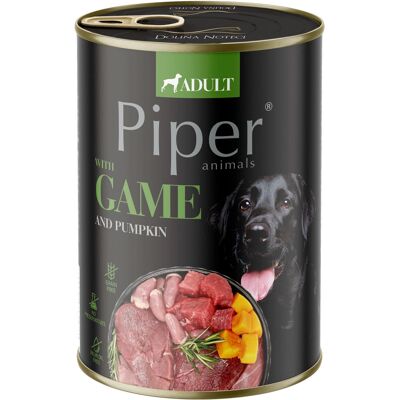 Piper Adult Gabonamentes Konzerv Kutyáknak (Vad és Sütőtök) - 400 g Piper Adult Gabonamentes Konzerv Kutyáknak (Vad és Sütőtök) - 400 g