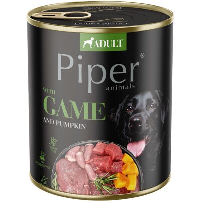 Piper Adult Gabonamentes Konzerv Kutyáknak (Vad és Sütőtök) - 800 g Piper Adult Gabonamentes Konzerv Kutyáknak (Vad és Sütőtök) - 800 g