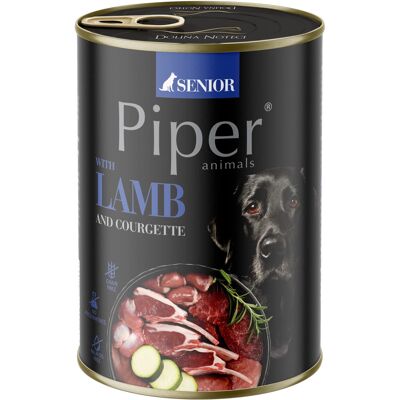 Piper Senior Gabonamentes Konzerv Kutyáknak (Bárány és Cukkini) - 400 g Piper Senior Gabonamentes Konzerv Kutyáknak (Bárány és Cukkini) - 400 g