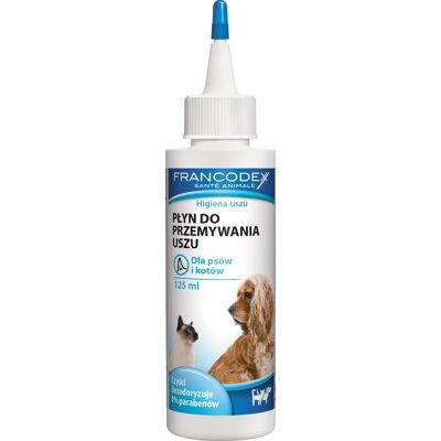 FRANCODEX fültisztító kutyáknak és macskáknak 125 ml FRANCODEX fültisztító kutyáknak és macskáknak 125 ml
