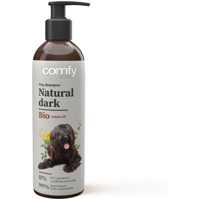 COMFY Natural Dark 250 ml sampon a sötét szőrszín fokozására COMFY Natural Dark 250 ml sampon a sötét szőrszín fokozására