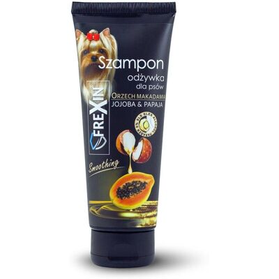 FREXIN 2 az 1-ben sampon és kondicionáló kutyáknak Jojoba & Papaya 220 g FREXIN 2 az 1-ben sampon és kondicionáló kutyáknak Jojoba & Papaya 220 g