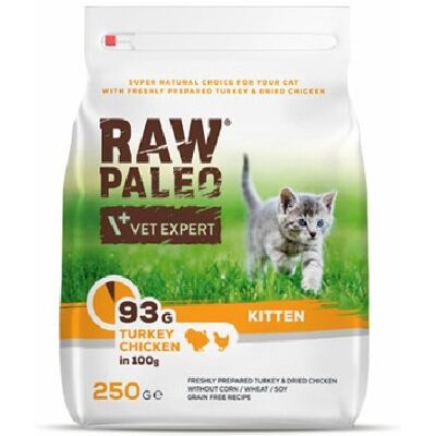 VETEXPERT Raw Paleo Kitten Turkey&Chicken cicáknak pulyka, csirke 250 g VETEXPERT Raw Paleo Kitten Turkey&Chicken cicáknak pulyka, csirke 250 g
