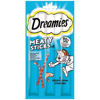 DREAMIES Meaty Sticks Finom lazacos rudacskák felnőtt macskáknak 30 g DREAMIES Meaty Sticks Finom lazacos rudacskák felnőtt macskáknak 30 g