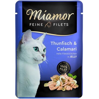 MIAMOR Feine Filets tonhal és tintahal tasak 100 g MIAMOR Feine Filets tonhal és tintahal tasak 100 g