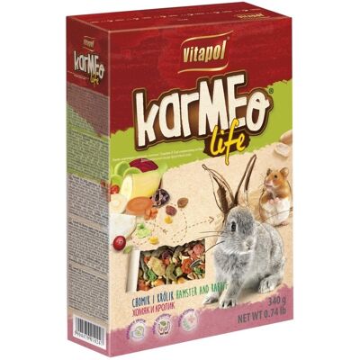 VITAPOL Gyümölcs-zöldség eledel hörcsögöknek és nyulaknak 340g VITAPOL Gyümölcs-zöldség eledel hörcsögöknek és nyulaknak 340g