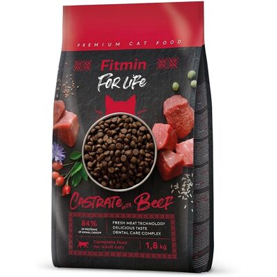 FITMIN Cat For Life Castrate Beef 1,8kg - Macskaeledel FITMIN Cat For Life Castrate Beef 1,8kg - Macskaeledel