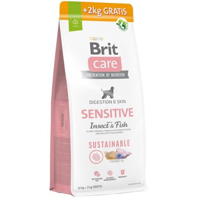 BRIT Care Sustainable Sensitive Insect & Fish felnőtt kutyák számára rovarokkal és halakkal 12+2 kg BRIT Care Sustainable Sensitive Insect & Fish felnőtt kutyák számára rovarokkal és halakkal 12+2 kg