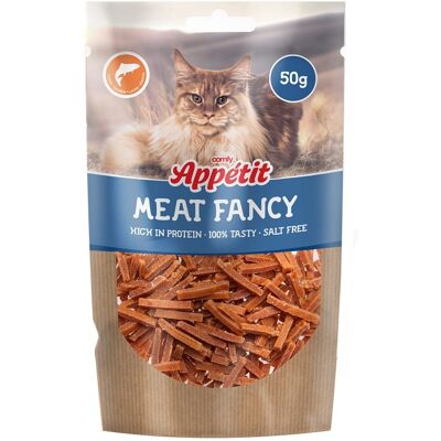 COMFY Appetit Maet Fancy Salmon Strips 50 g magas fehérjetartalmú macskaeledel 50 g COMFY Appetit Maet Fancy Salmon Strips 50 g magas fehérjetartalmú macskaeledel 50 g