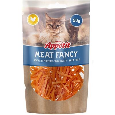 COMFY Appetit Maet Fancy Strips Csirke 50 g magas fehérjetartalmú csemege macskák számára COMFY Appetit Maet Fancy Strips Csirke 50 g magas fehérjetartalmú csemege macskák számára