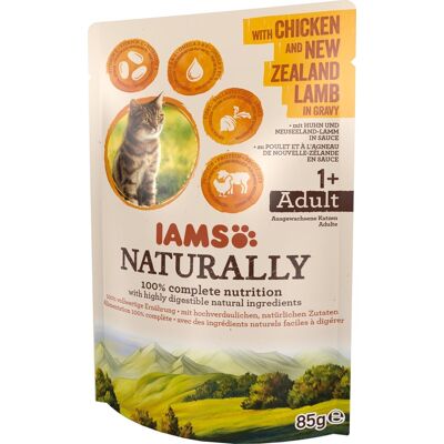 EUKANUBA - IAMS Naturally felnőtt macskáknak csirke és új-zélandi bárány pörkölttel - 85g EUKANUBA - IAMS Naturally felnőtt macskáknak csirke és új-zélandi bárány pörkölttel - 85g